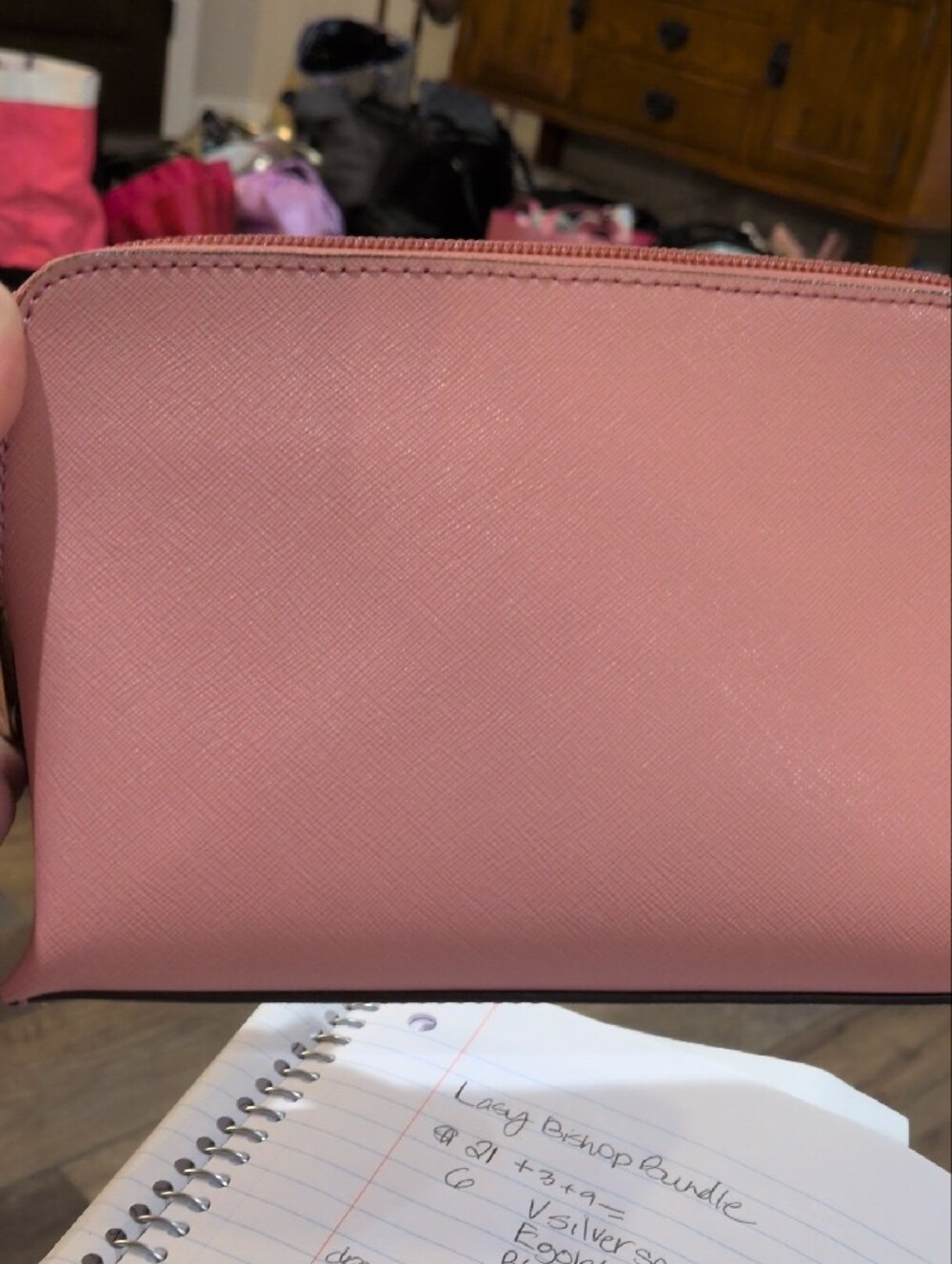 henri bendel Dusty Rose Saffiano Cosmetic Case - Picture 6 of 6